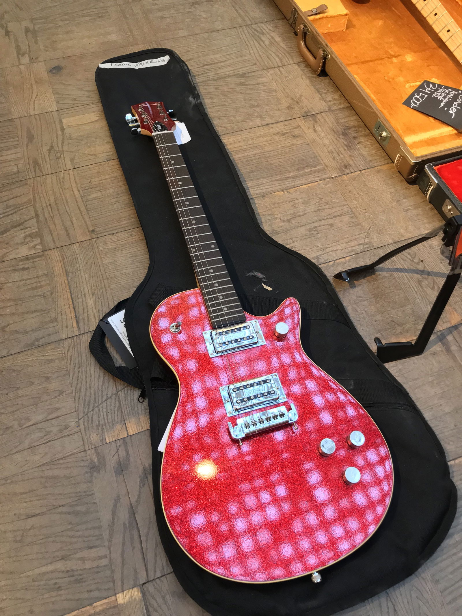 2000s Gretsch Model G2619 Electromatic Sparkle Jet red metallic