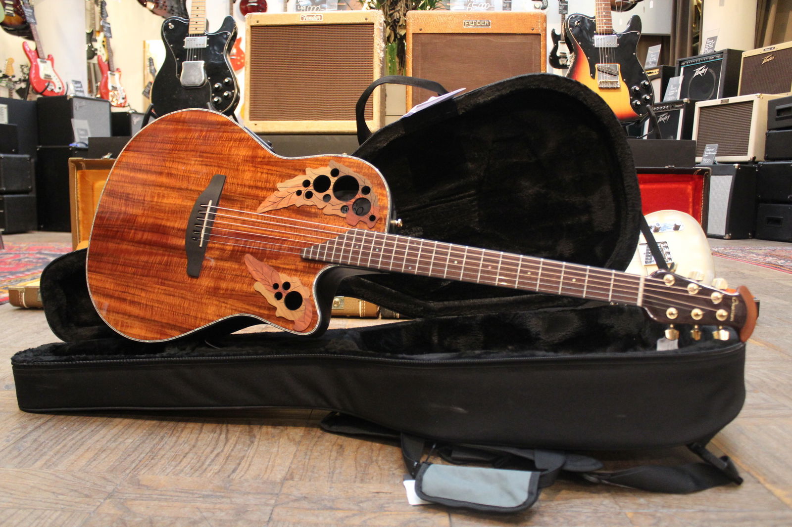 2021 Ovation Celebrity Elite Plus Figured Koa CE44P-FKOA