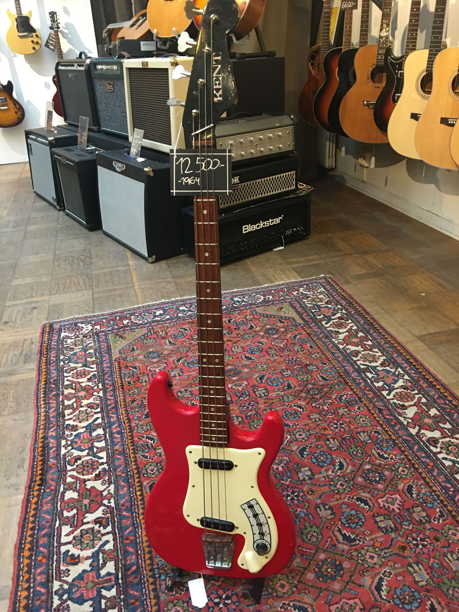 1964 Hagström Kent Bass red