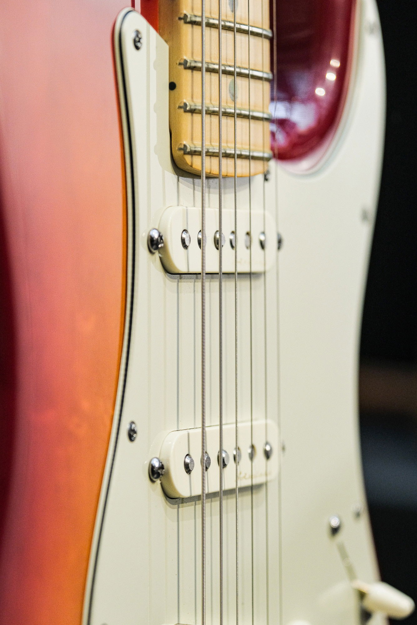 2002 Fender American Deluxe Stratocaster aged cherry burst