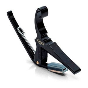 Kyser KG6B Capo Black Westerngitarr för stålsträngad och elgitarr